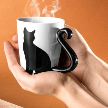 Cadouri pentru copii - Cana pisica - Cutie Cat  - ceramica