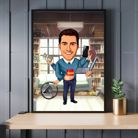 Caricaturi personalizate - Caricatura Anteprenor