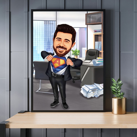 Caricaturi personalizate - Caricatura BOSS