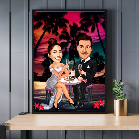 Caricaturi personalizate - Caricatura Iubiti