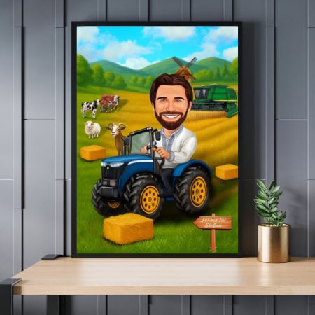 Caricaturi personalizate - Caricatura Fermier