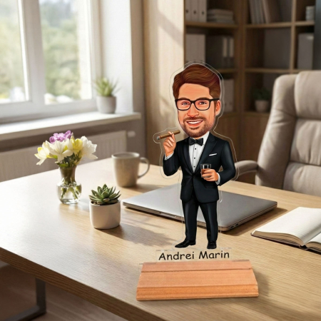 Figurine personalizate - Caricatură pentru V.I.P. - Statuetă Personalizată tip Trofeu