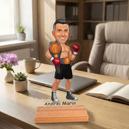 Figurine personalizate - Caricatură pentru BOX - Statuetă Personalizată tip Trofeu