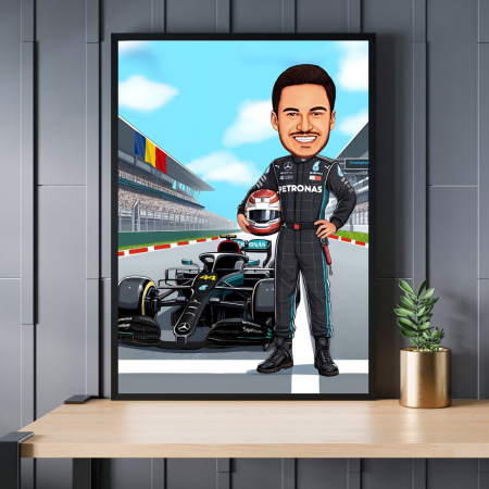 Caricaturi personalizate - Caricatura Formula 1