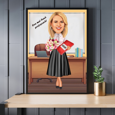 Caricaturi personalizate - Caricatura Profesoara