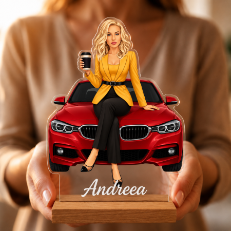 Cadouri personalizate - Caricatură Soferita - Statuetă Personalizată tip Trofeu