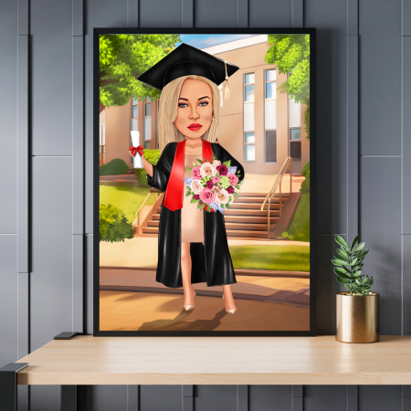 Caricaturi personalizate - Caricatura Absolvent