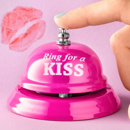 Idei haioase de cadou - Clopotel de masa Ring For KISS