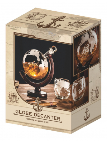 Set decantor Globe cu 2 pahare [6]