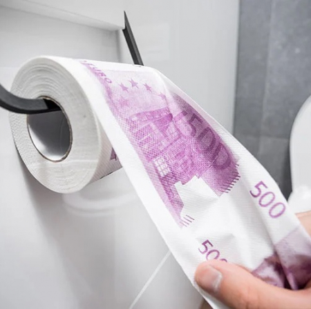 Idei haioase de cadou - Hartie igienica - 500 EURO