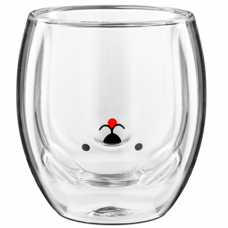 Pahar dublu ,interior in forma de Caine  260ml [2]