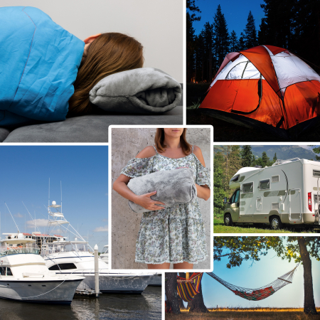 Pătură cu mâneci și glugă, moale și călduroasă. [10]