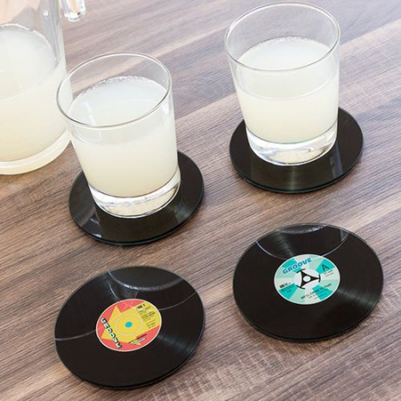 Cadouri ieftine - Suport pahare disc vinil -set