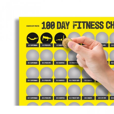 Poster razuibil, 100 de zile de fitness [0]