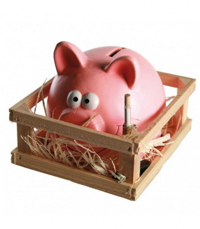 Pusculita Porcusor cu tarc din lemn 12cm [4]