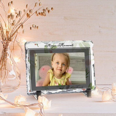 Cadouri pana in 100 RON - Rama Foto Personalizata Ardezie - Magic Moments