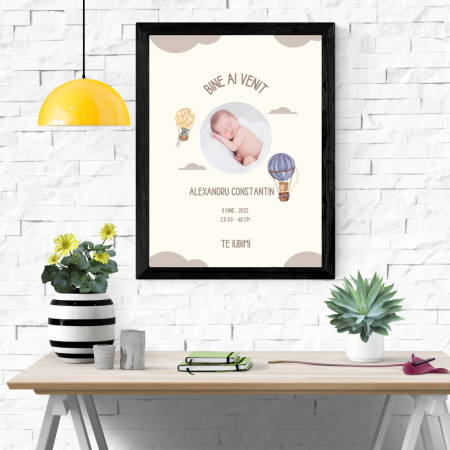 Cadouri pana in 100 RON - Tablou personalizat Bebelus