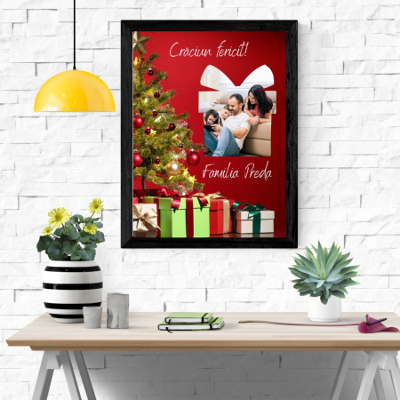 Cadouri de Craciun - Rama foto personalizata - Craciun fericit -1 poza