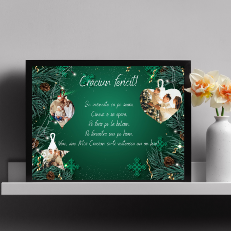 Cadouri de Craciun - Rama foto personalizata - Craciun fericit - 3 poze