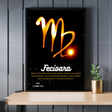 Cadouri pana in 100 RON - Rama foto personalizata Fecioara