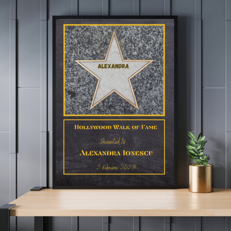 Cadouri pana in 100 RON - Rama foto personalizata Hollywood Fame