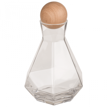Decantor cu 2 pahare in forma de diamant [3]