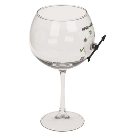 Pahar de Gin Uriaș cu Spinner Interactiv – „Spin for Gin” [2]