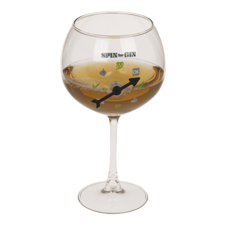 Pahar de Gin Uriaș cu Spinner Interactiv – „Spin for Gin” [3]