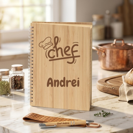 Set Caiet si pix personalizat -Chef