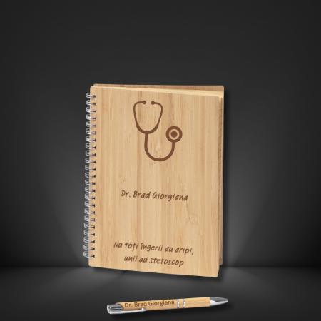 Agende personalizate - Set Caiet si pix personalizat - Doctor