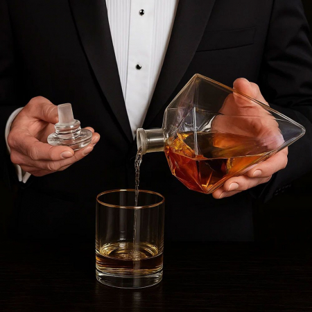 Set Decantor de Lux în Formă de Diamant - 850ml [1]