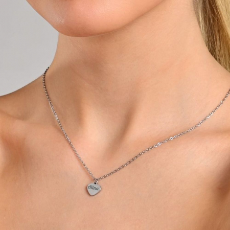 Cadouri pentru Ea - Set Lantisor si Bratara Love personalizat cu nume
