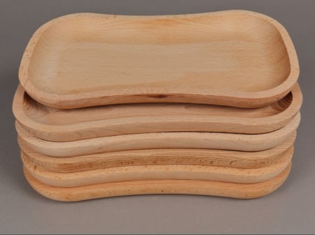 Set 6 farfurii lemn  30 x 15 cm [0]