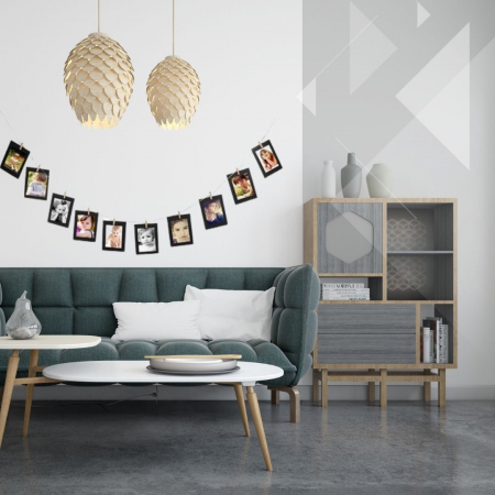 Diverse cadouri personalizate - Set rame foto ghirlanda cu carlige