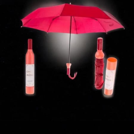 Accesorii si decoratiuni casnice - Umbrela in forma de sticla de vin ROSE