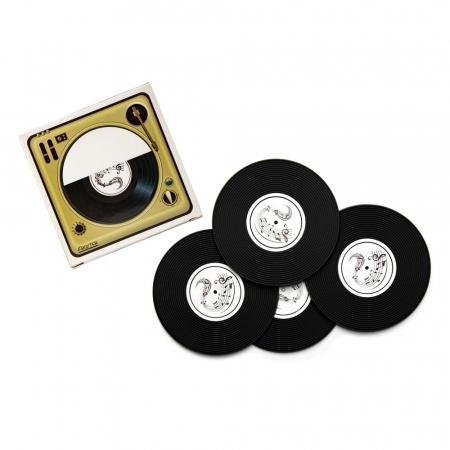 Set suporturi pentru pahare Disc  Vinyl  Music [2]