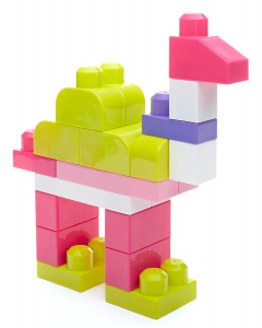Set cuburi de construit Mega Bloks - 80 de bucati pentru fetite Fisher-Price [4]
