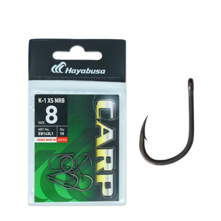 Carlige Hayabusa K1 XS Nonreflect, Black Nickel, 10buc/plic