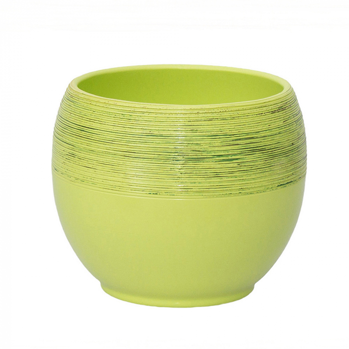 Ceramica 15 cm verde cu striatii [1]