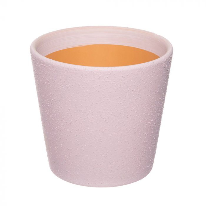 Vas ceramica 15 cm conic roz [1]