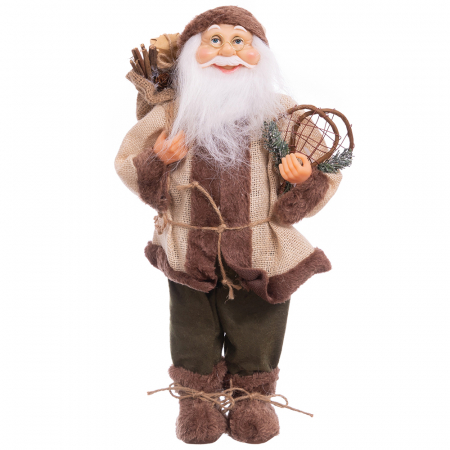 ARTICOLE CRACIUN - Mos Craciun 45 cm crem