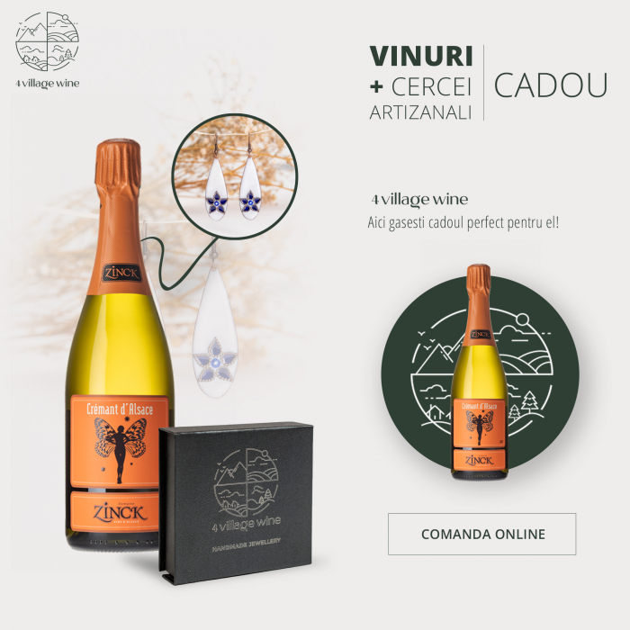 Pachet cadou pentru ea: Bijuterie hand made + Cremant d'Alsace 750 ml  [1]