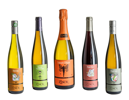Pachete cadou - Pachet degustare vinuri mix 5Alsace - Domaine Zinck