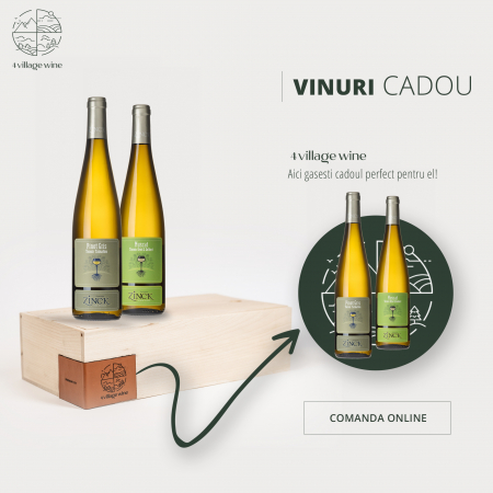 Pachet vin cadou - Pachet vin cadou: 2 sticle vin Pinot Gris + Muscat d'Alsace + cutie lemn | Promoție vinuri cadou