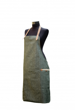 Set cadou Riesling Alsace cu Șorț denim verde Artisan Uniform [5]
