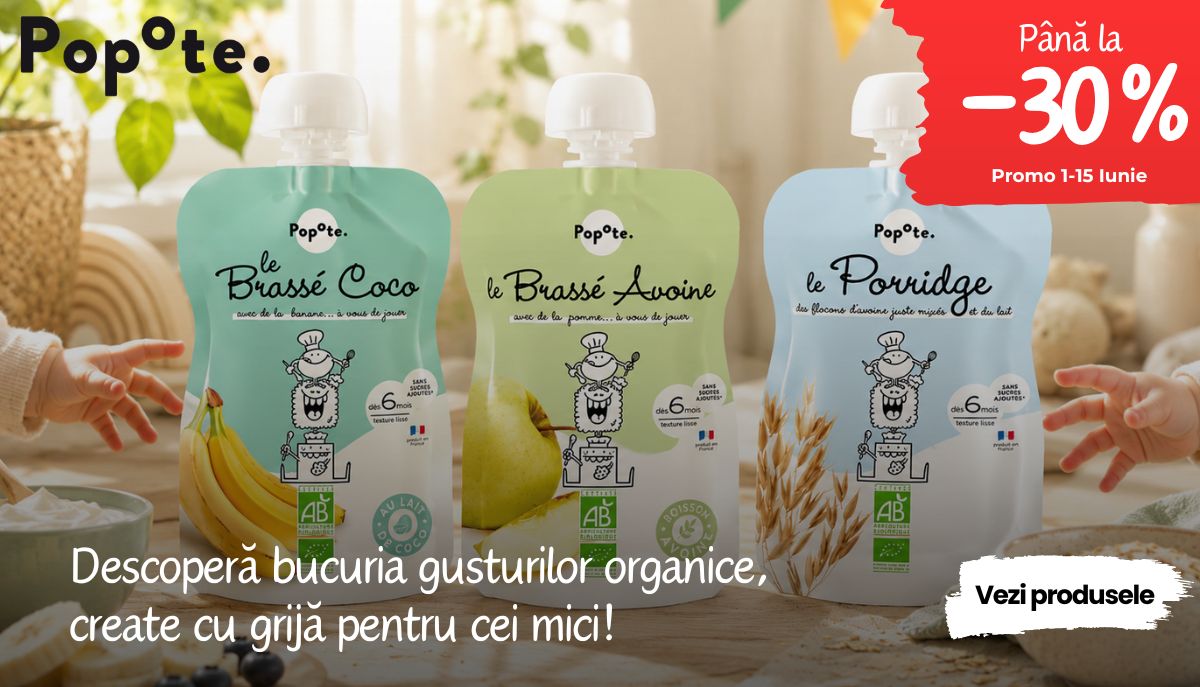 Piureuri bio cu iaurt sau lapte pentru copii