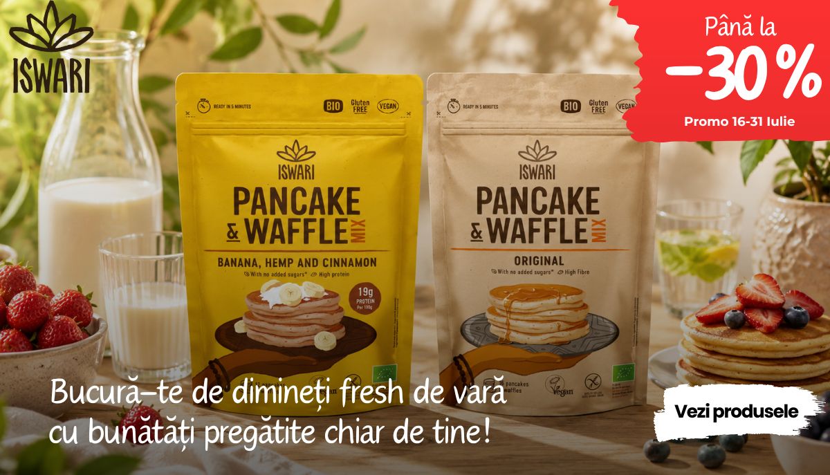 Mixuri bio fara gluten pentru clatite si vafe, preparate dulci