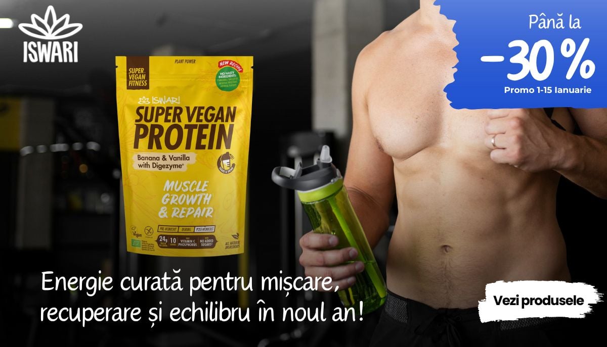 PROTEINE VEGANE BIO PENTRU SPORTIVI