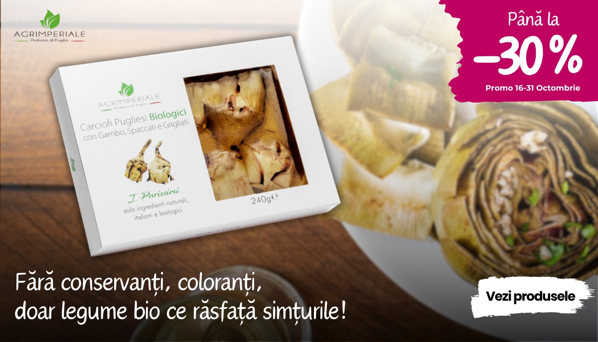ANGHINARE CIUPERCI LEGUME APERITIV BIO