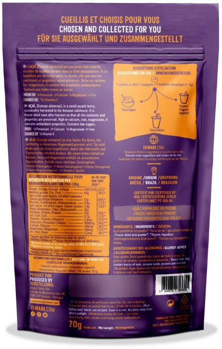 Acai BIO sub forma de pulbere Iswari [2]